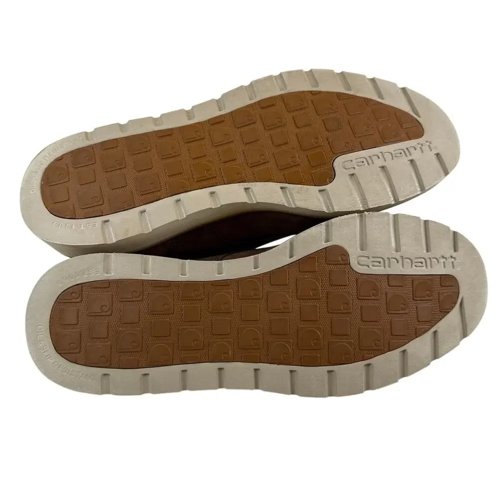 Carhartt Work Boot‎ Mens 12 Brown Nubuck Leather Soft Moc Toe FW6072
